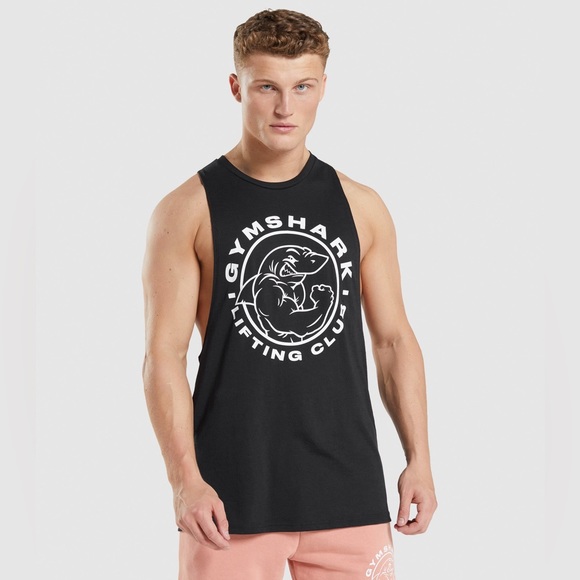 Gymshark Other - Gymshark LEGACY DROP ARM TANK black and white mens small